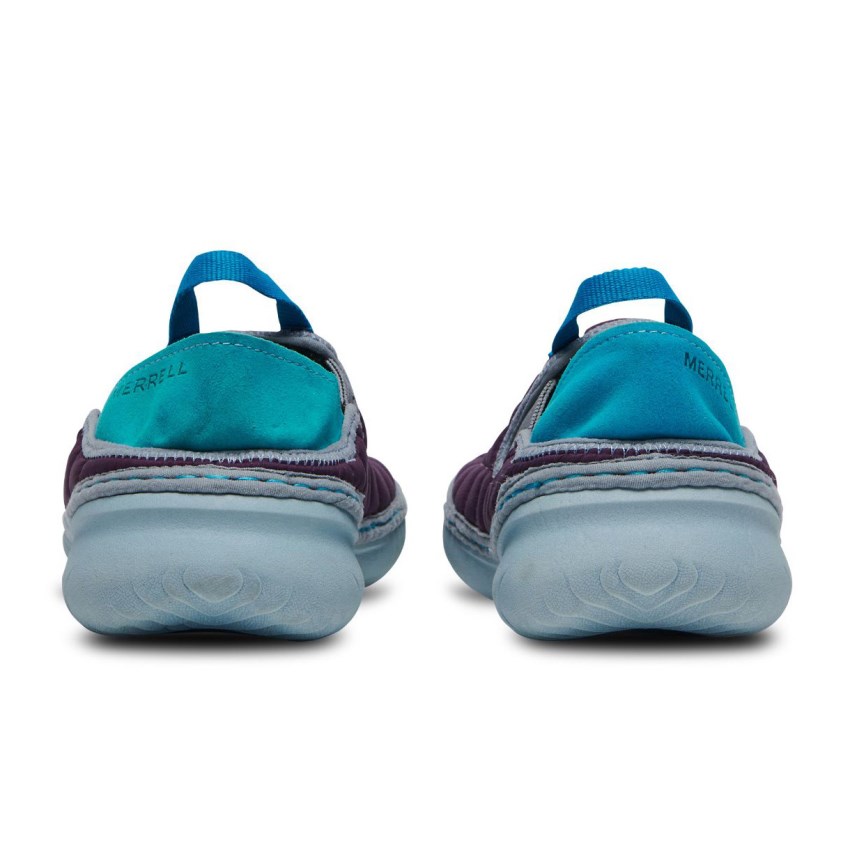 Chaussure Casual Merrell Hut Moc Violette Foncé/Bleu Femme | V.O.WHOI